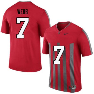 Men's Ohio State Buckeyes #7 Damon Webb Throwback Nike NCAA College Football Jersey Best YGR2544NF